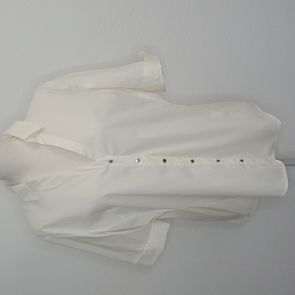 NWT NY&Co White Snap Button Shirt